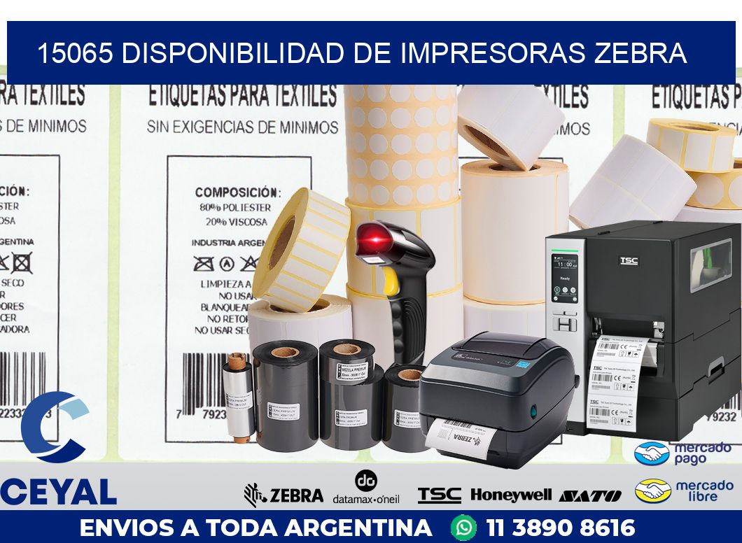 15065 DISPONIBILIDAD DE IMPRESORAS ZEBRA