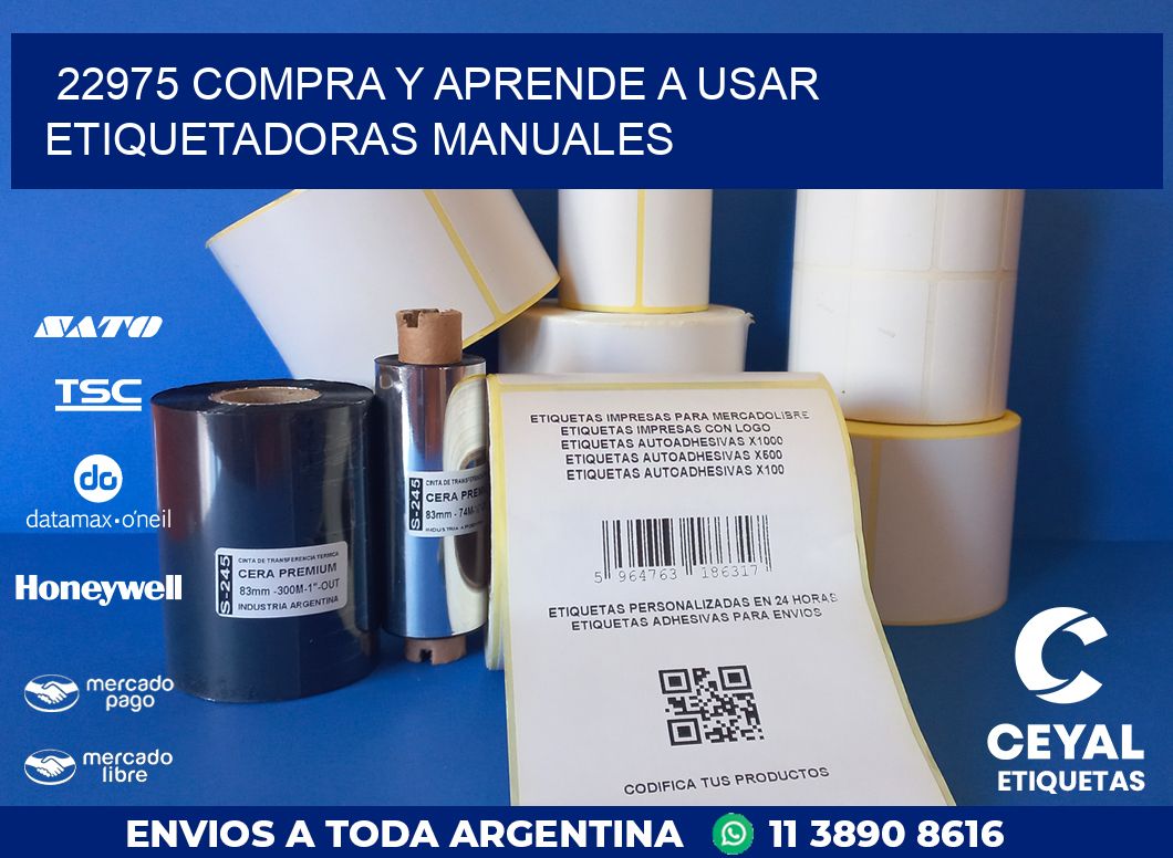 22975 COMPRA Y APRENDE A USAR ETIQUETADORAS MANUALES