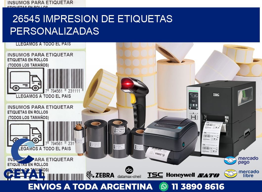 26545 IMPRESION DE ETIQUETAS PERSONALIZADAS