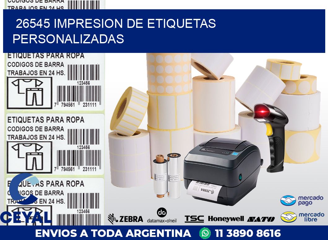 26545 IMPRESION DE ETIQUETAS PERSONALIZADAS