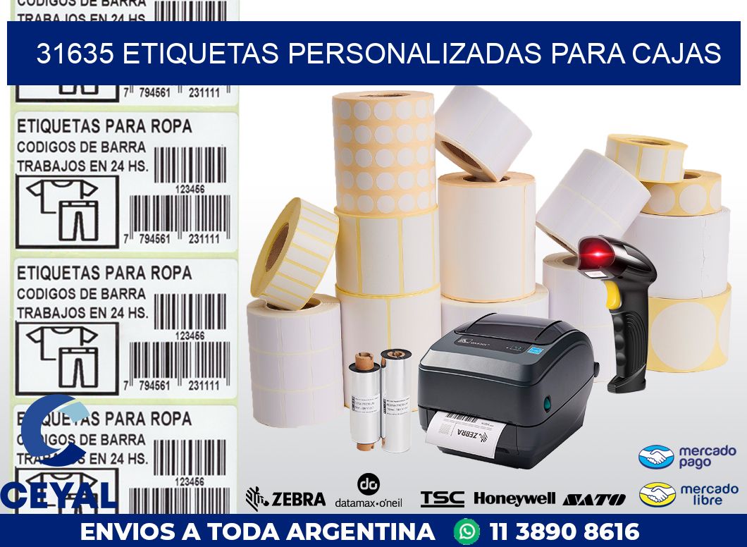 31635 ETIQUETAS PERSONALIZADAS PARA CAJAS