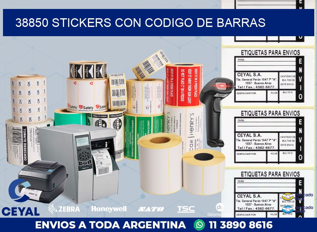 38850 STICKERS CON CODIGO DE BARRAS