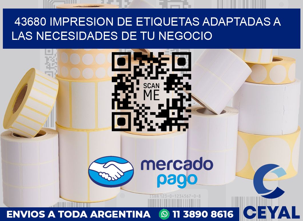 43680 IMPRESION DE ETIQUETAS ADAPTADAS A LAS NECESIDADES DE TU NEGOCIO