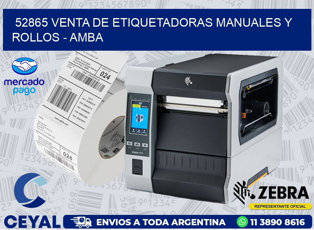 52865 VENTA DE ETIQUETADORAS MANUALES Y ROLLOS - AMBA
