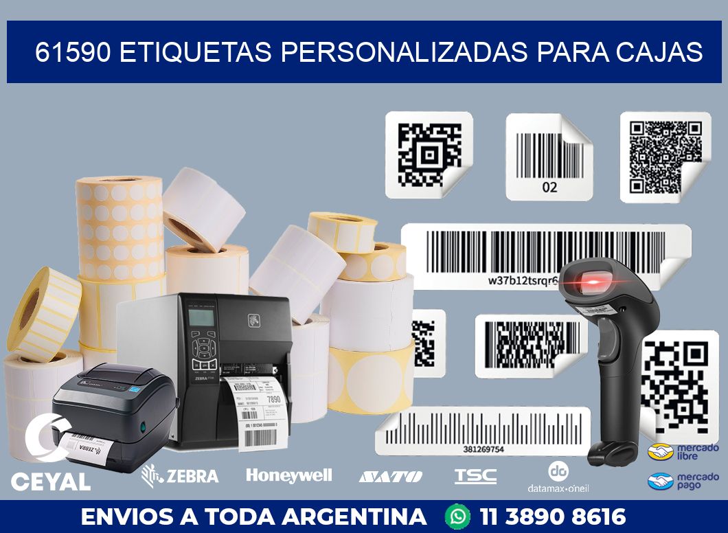 61590 ETIQUETAS PERSONALIZADAS PARA CAJAS