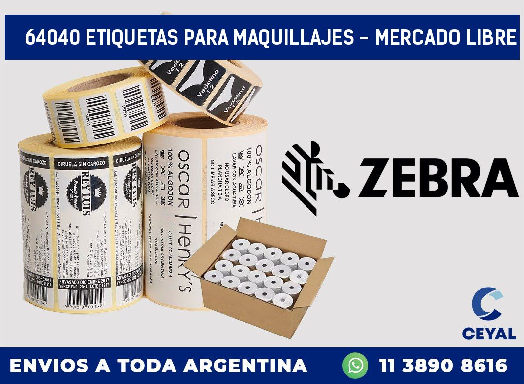 64040 ETIQUETAS PARA MAQUILLAJES - MERCADO LIBRE