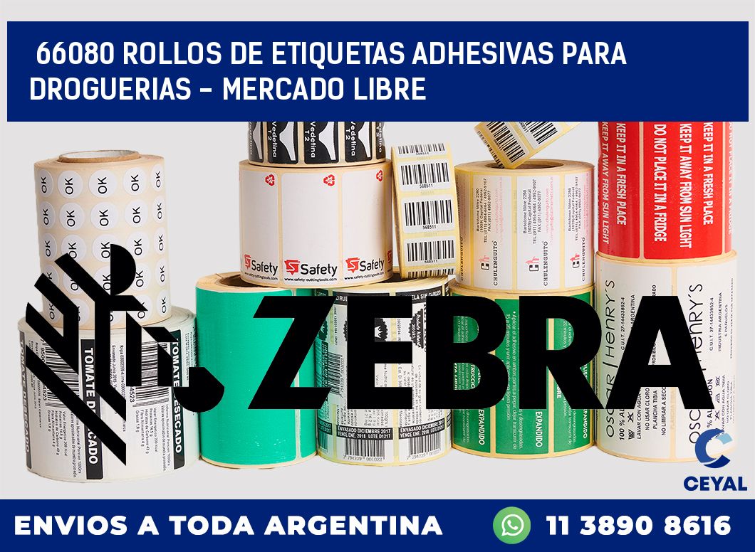 66080 ROLLOS DE ETIQUETAS ADHESIVAS PARA DROGUERIAS - MERCADO LIBRE