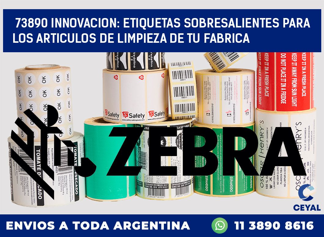73890 INNOVACION: ETIQUETAS SOBRESALIENTES PARA LOS ARTICULOS DE LIMPIEZA DE TU FABRICA