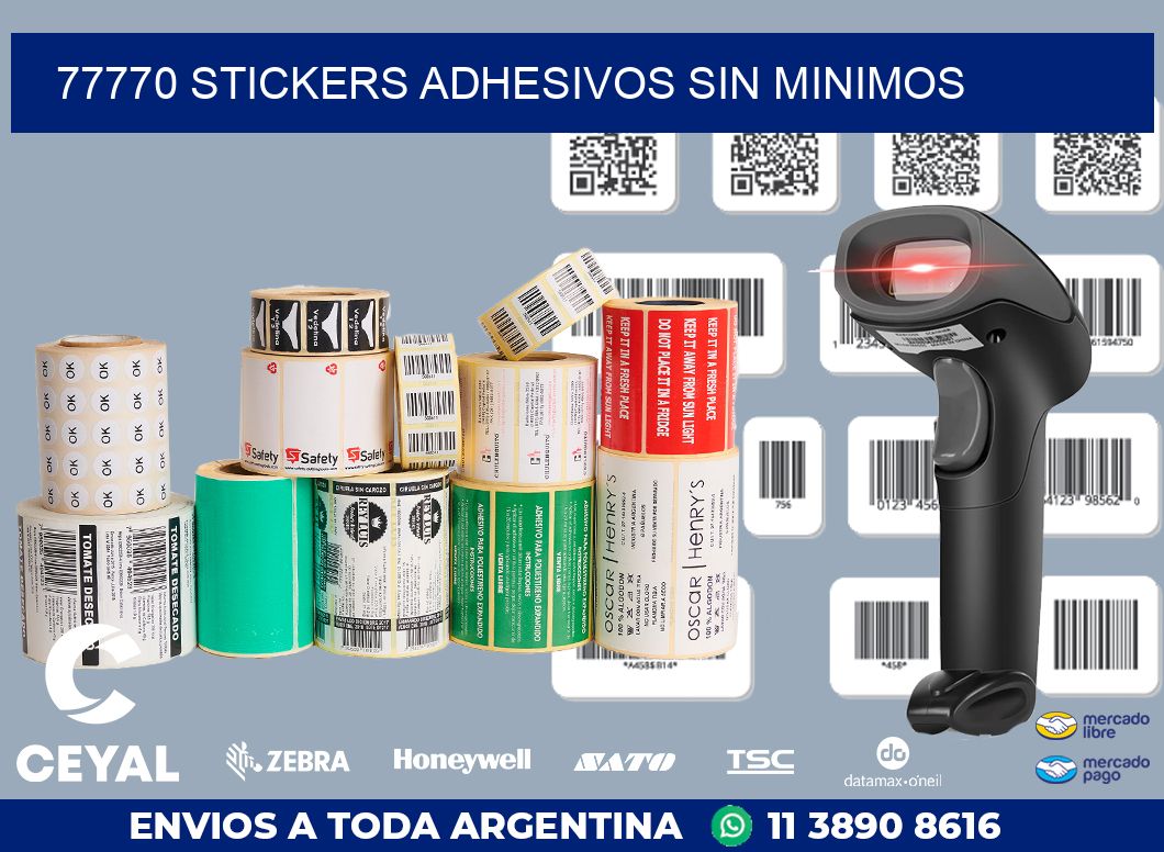 77770 STICKERS ADHESIVOS SIN MINIMOS