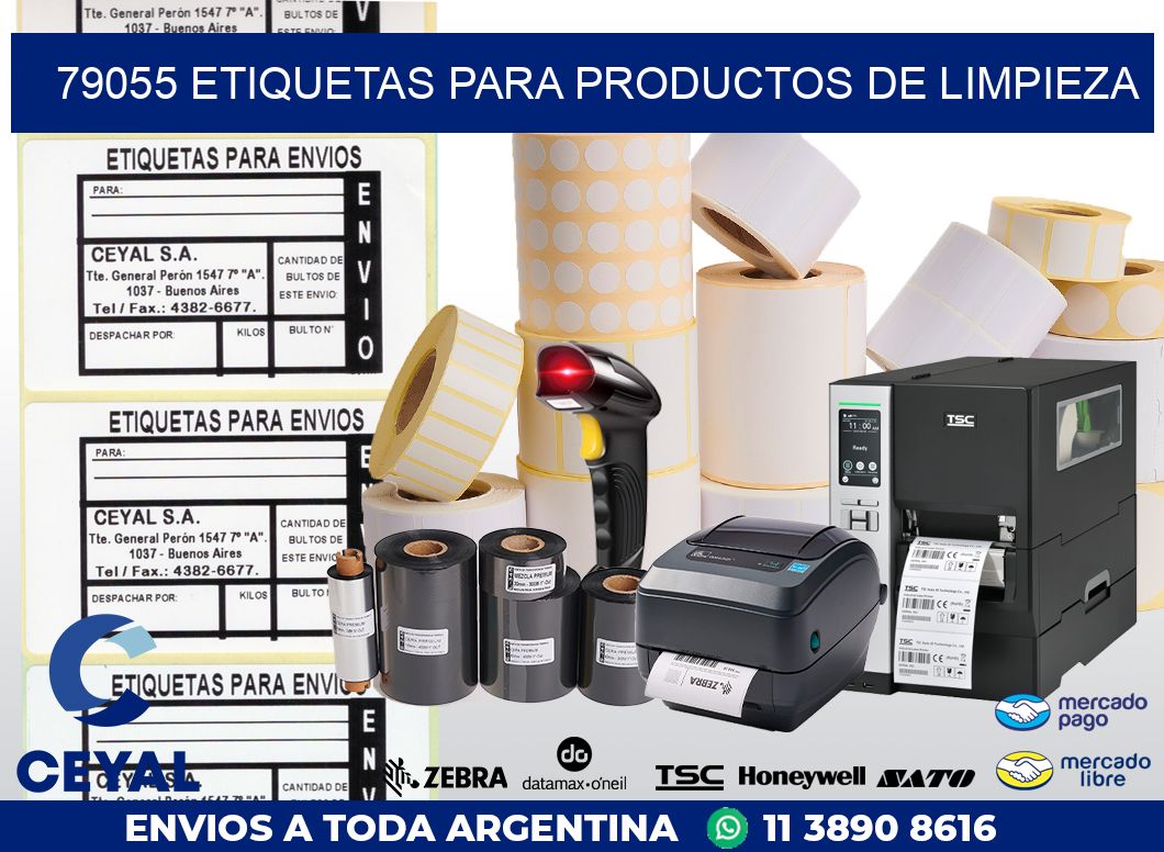 79055 ETIQUETAS PARA PRODUCTOS DE LIMPIEZA