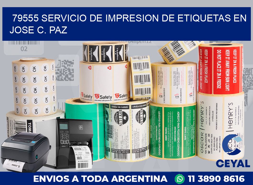 79555 SERVICIO DE IMPRESION DE ETIQUETAS EN JOSE C. PAZ