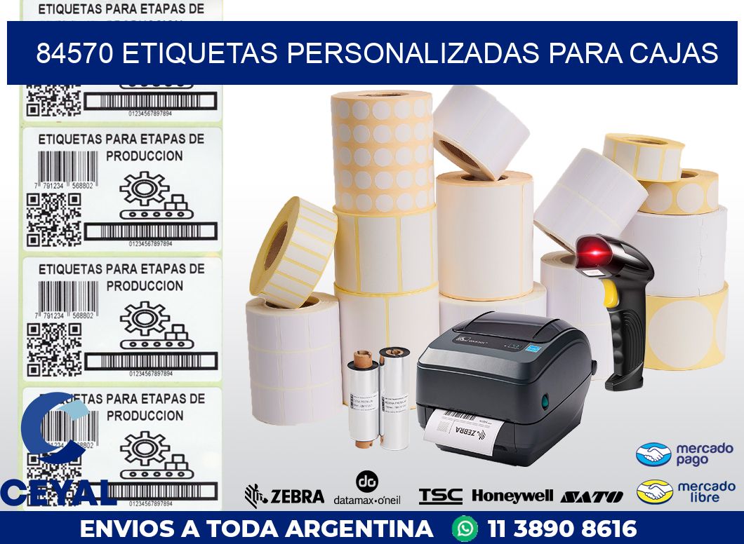 84570 ETIQUETAS PERSONALIZADAS PARA CAJAS