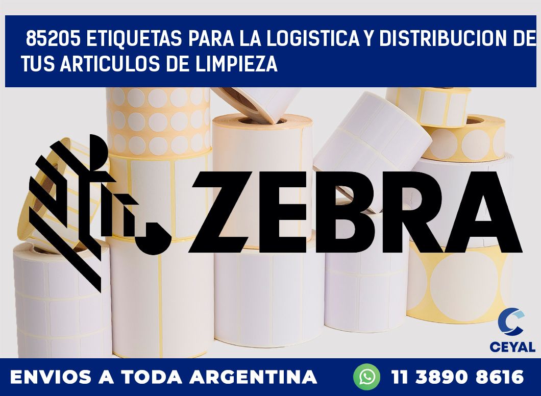 85205 ETIQUETAS PARA LA LOGISTICA Y DISTRIBUCION DE TUS ARTICULOS DE LIMPIEZA
