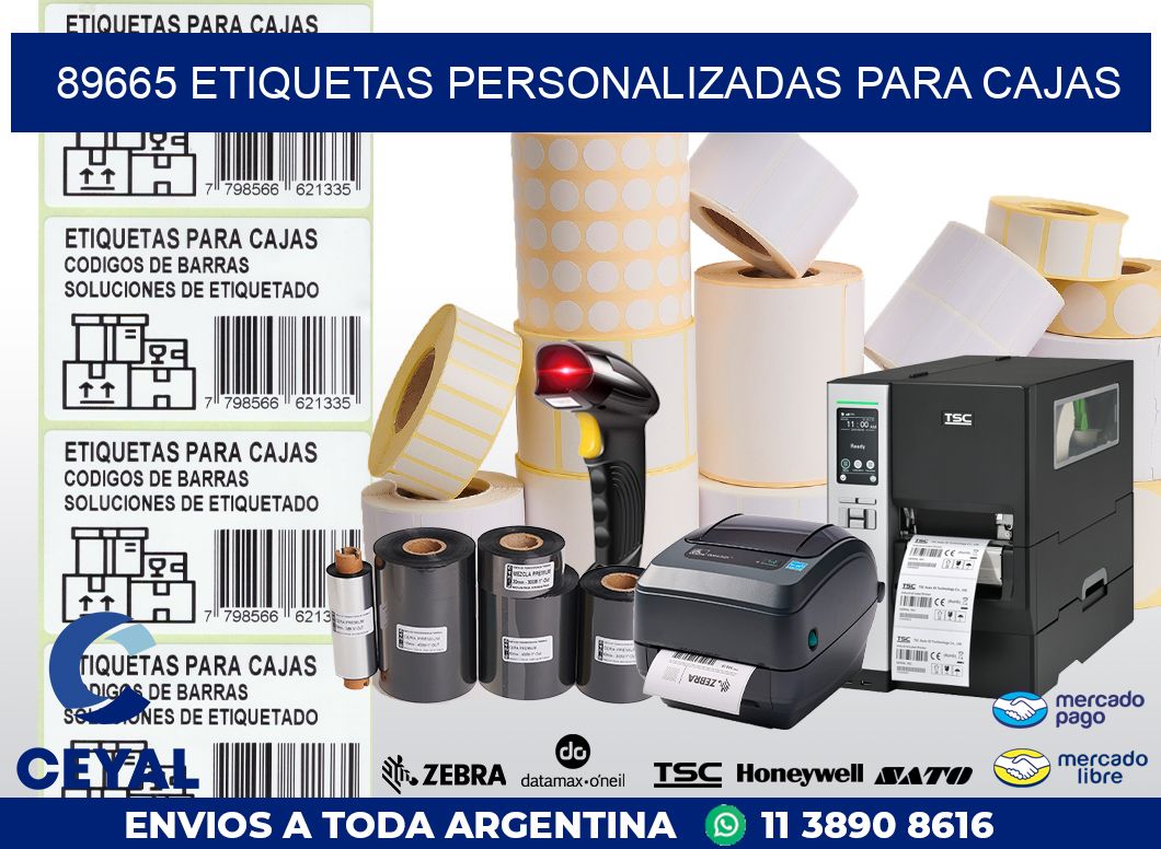 89665 ETIQUETAS PERSONALIZADAS PARA CAJAS