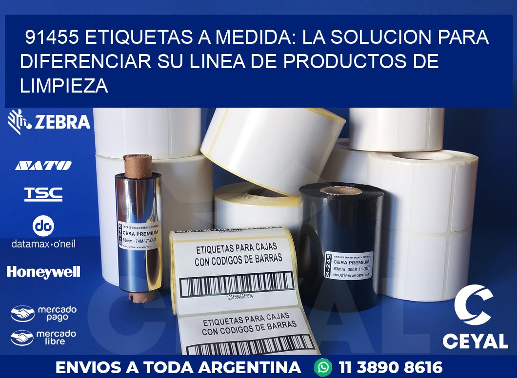 91455 ETIQUETAS A MEDIDA: LA SOLUCION PARA DIFERENCIAR SU LINEA DE PRODUCTOS DE LIMPIEZA