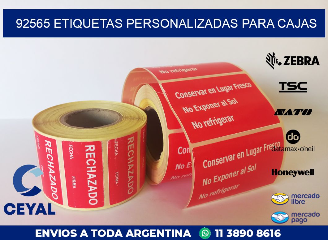 92565 ETIQUETAS PERSONALIZADAS PARA CAJAS