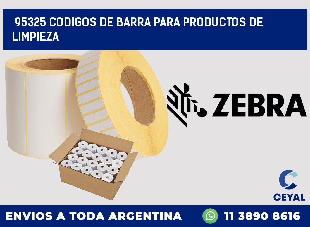 95325 CODIGOS DE BARRA PARA PRODUCTOS DE LIMPIEZA