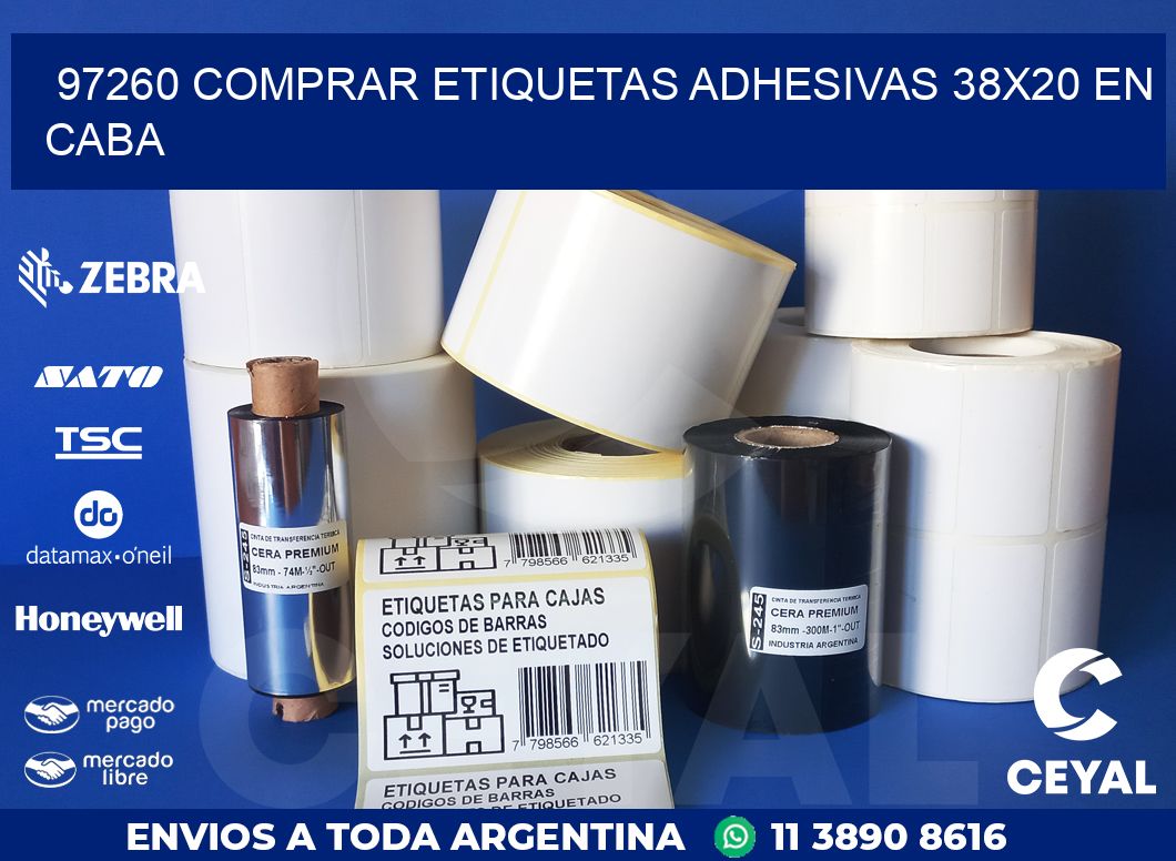 97260 COMPRAR ETIQUETAS ADHESIVAS 38X20 EN CABA