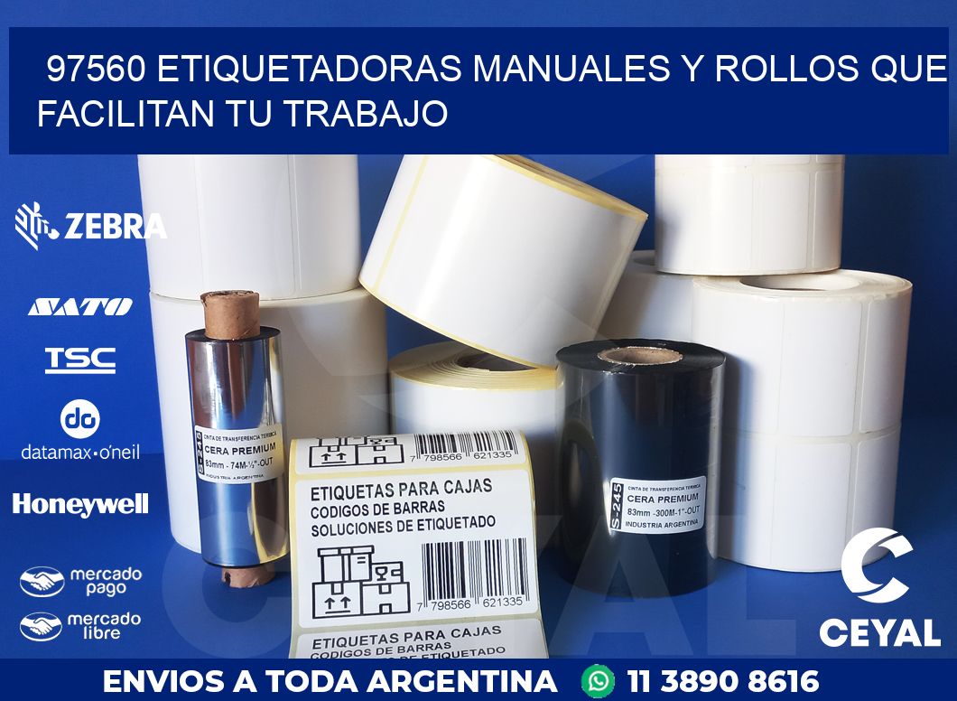 97560 ETIQUETADORAS MANUALES Y ROLLOS QUE FACILITAN TU TRABAJO