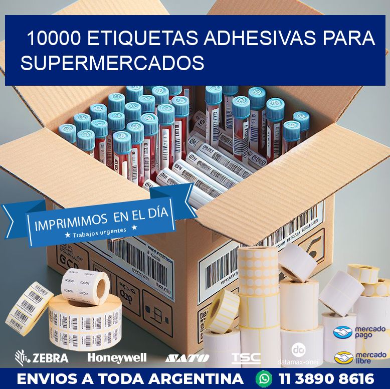 10000 ETIQUETAS ADHESIVAS PARA SUPERMERCADOS