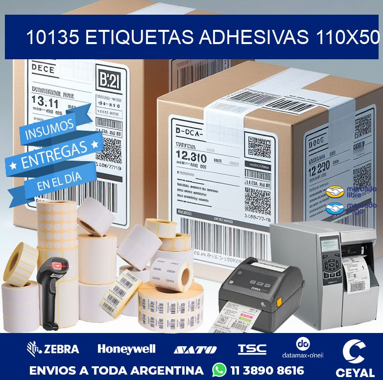 10135 ETIQUETAS ADHESIVAS 110X50