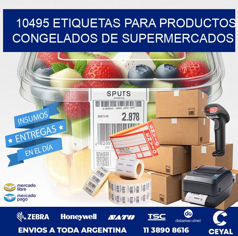10495 ETIQUETAS PARA PRODUCTOS CONGELADOS DE SUPERMERCADOS