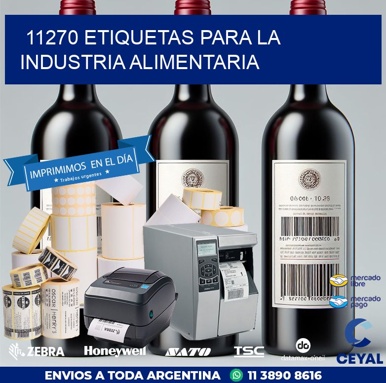 11270 ETIQUETAS PARA LA INDUSTRIA ALIMENTARIA