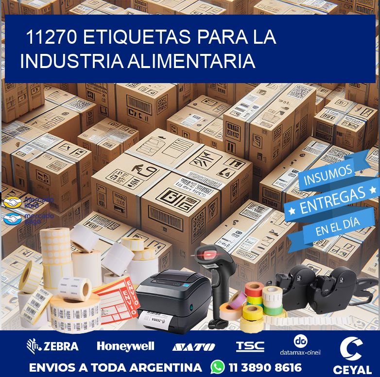 11270 ETIQUETAS PARA LA INDUSTRIA ALIMENTARIA