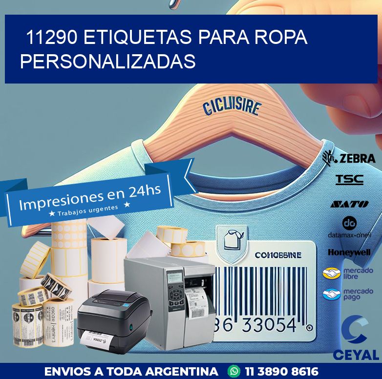 11290 ETIQUETAS PARA ROPA PERSONALIZADAS