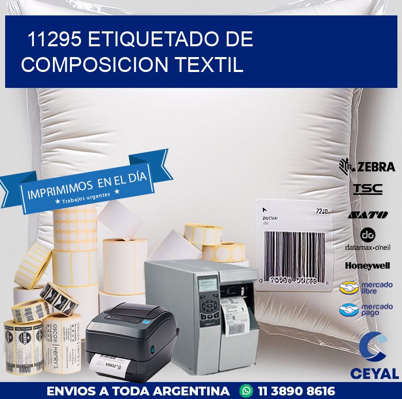 11295 ETIQUETADO DE COMPOSICION TEXTIL