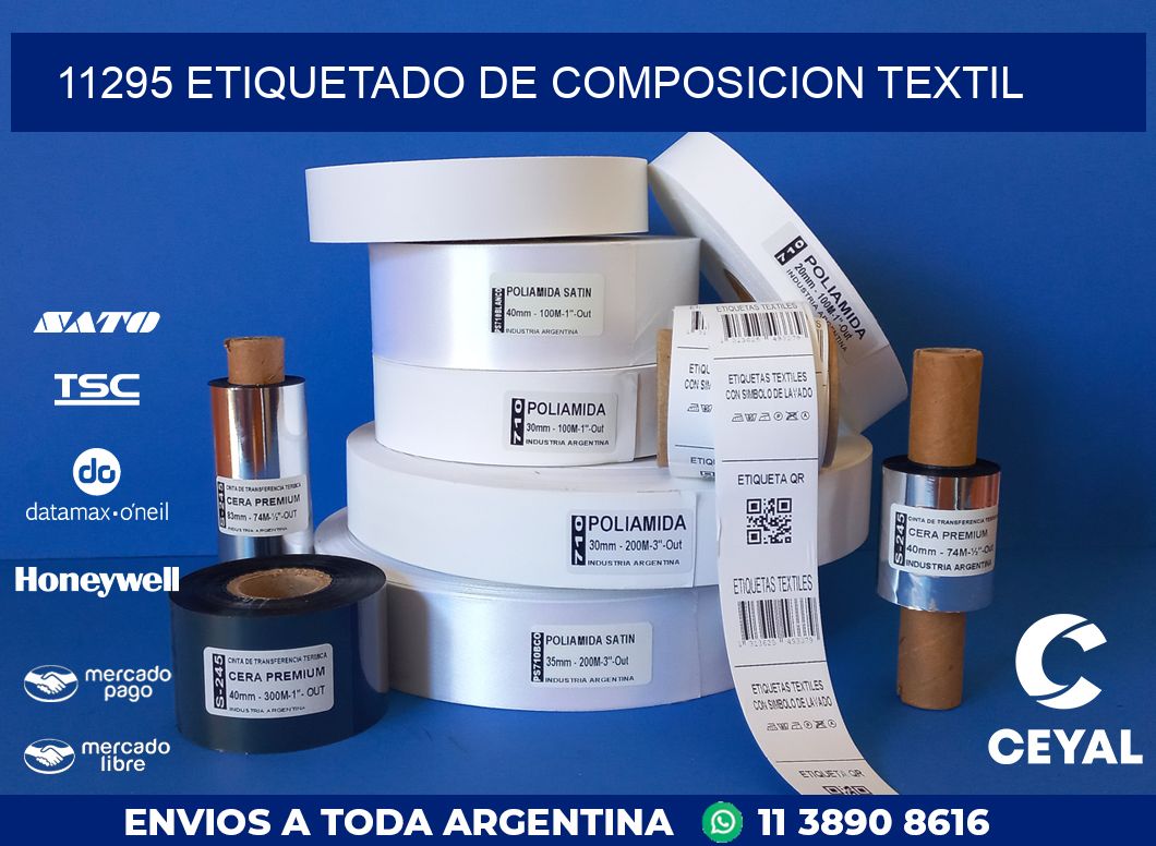 11295 ETIQUETADO DE COMPOSICION TEXTIL
