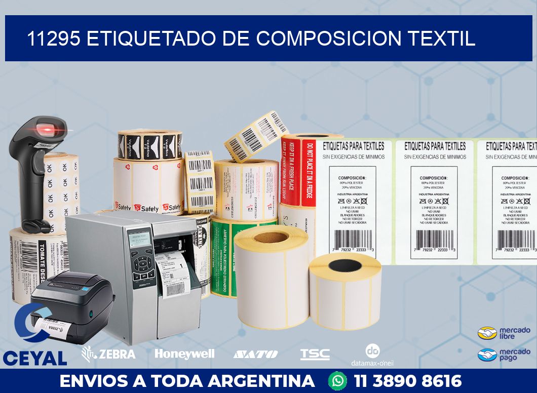 11295 ETIQUETADO DE COMPOSICION TEXTIL