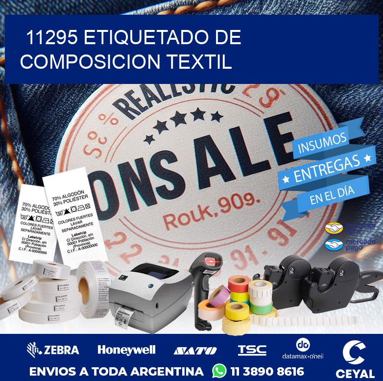 11295 ETIQUETADO DE COMPOSICION TEXTIL