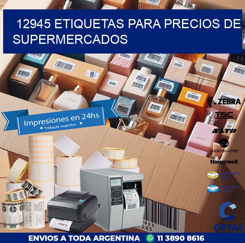 12945 ETIQUETAS PARA PRECIOS DE SUPERMERCADOS