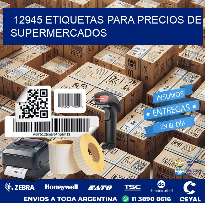 12945 ETIQUETAS PARA PRECIOS DE SUPERMERCADOS