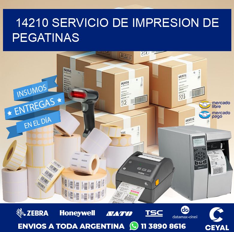 14210 SERVICIO DE IMPRESION DE PEGATINAS