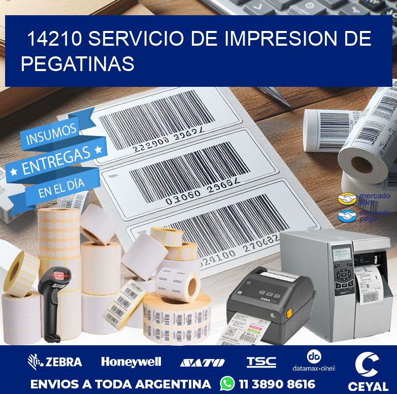 14210 SERVICIO DE IMPRESION DE PEGATINAS