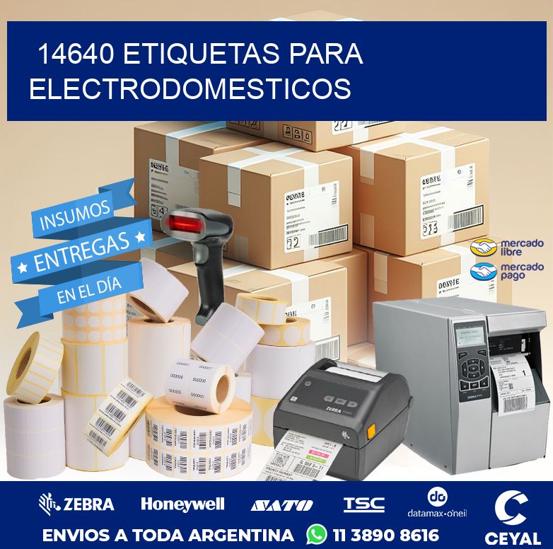 14640 ETIQUETAS PARA ELECTRODOMESTICOS