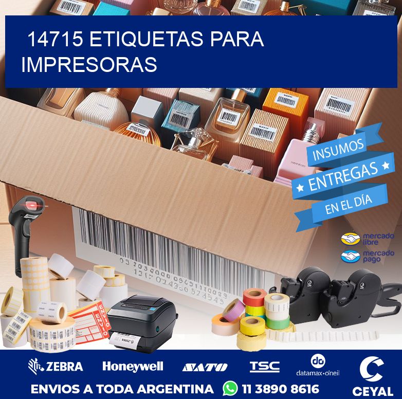 14715 ETIQUETAS PARA IMPRESORAS