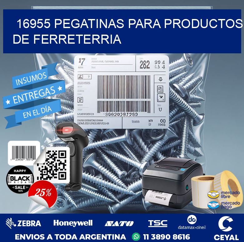16955 PEGATINAS PARA PRODUCTOS DE FERRETERRIA