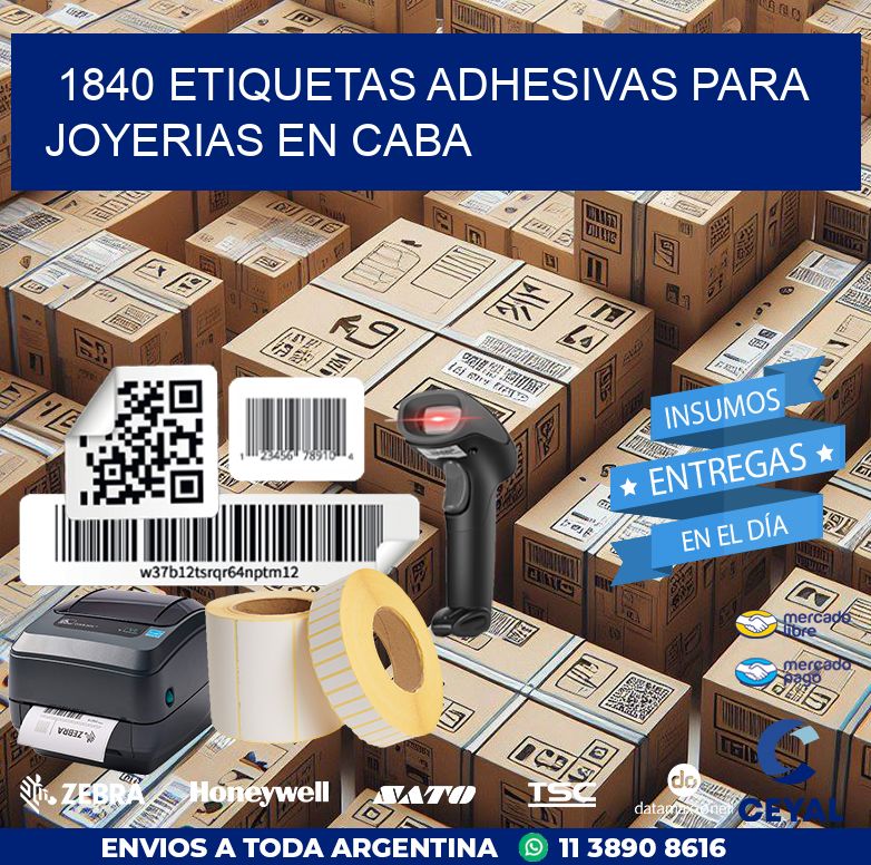 1840 ETIQUETAS ADHESIVAS PARA JOYERIAS EN CABA