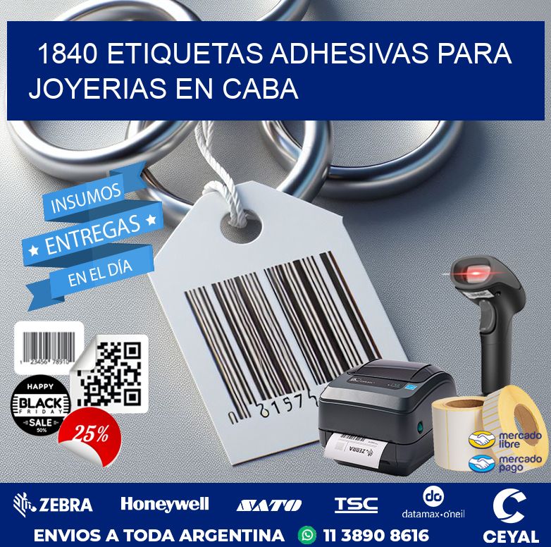 1840 ETIQUETAS ADHESIVAS PARA JOYERIAS EN CABA