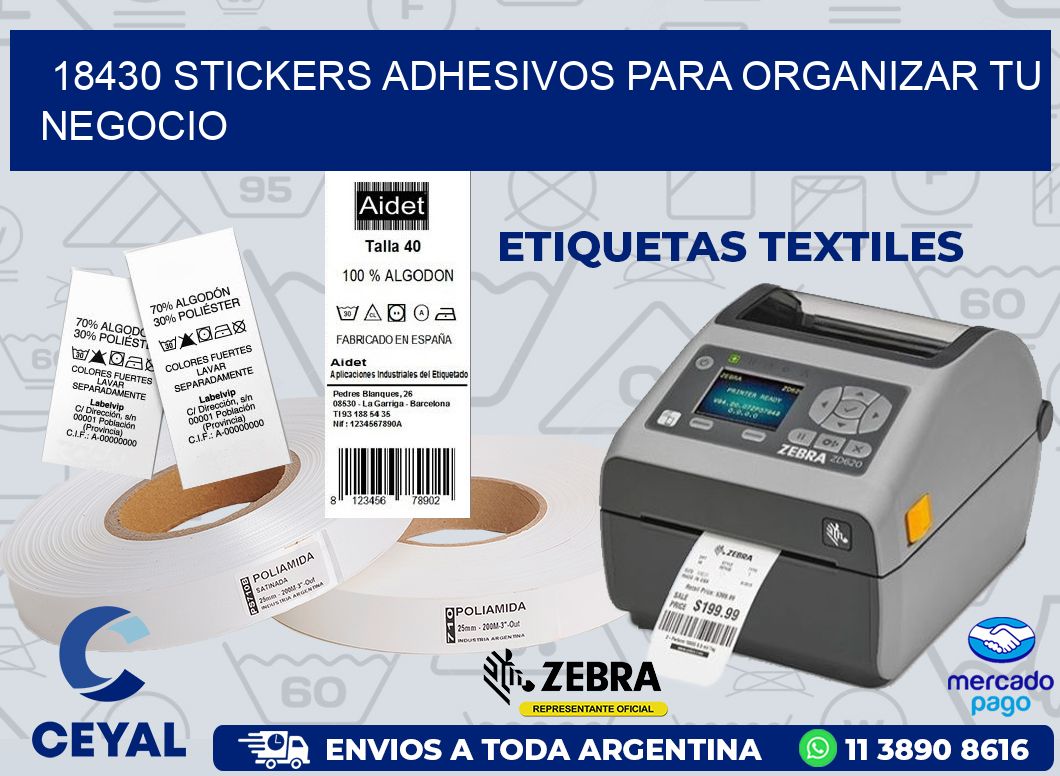 18430 STICKERS ADHESIVOS PARA ORGANIZAR TU NEGOCIO