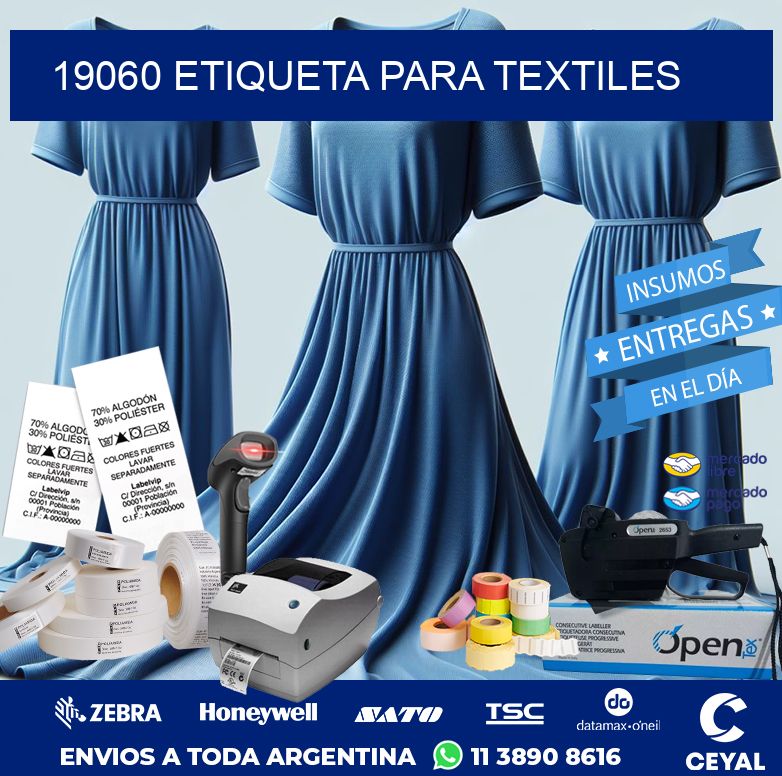 19060 ETIQUETA PARA TEXTILES