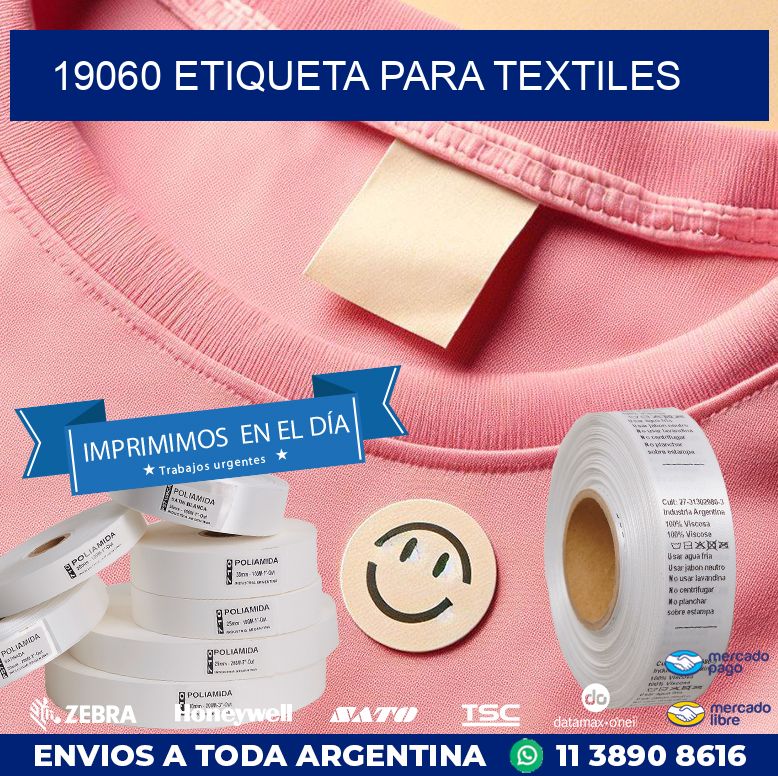 19060 ETIQUETA PARA TEXTILES