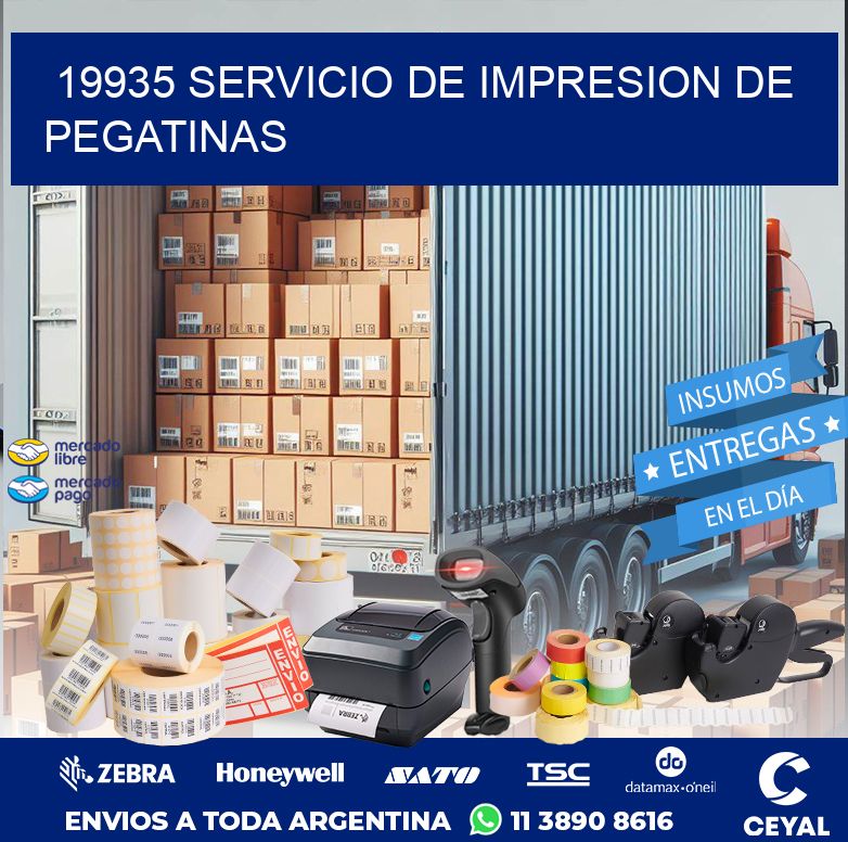 19935 SERVICIO DE IMPRESION DE PEGATINAS