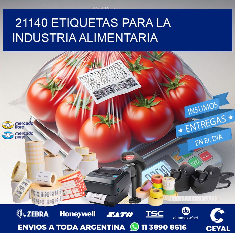 21140 ETIQUETAS PARA LA INDUSTRIA ALIMENTARIA