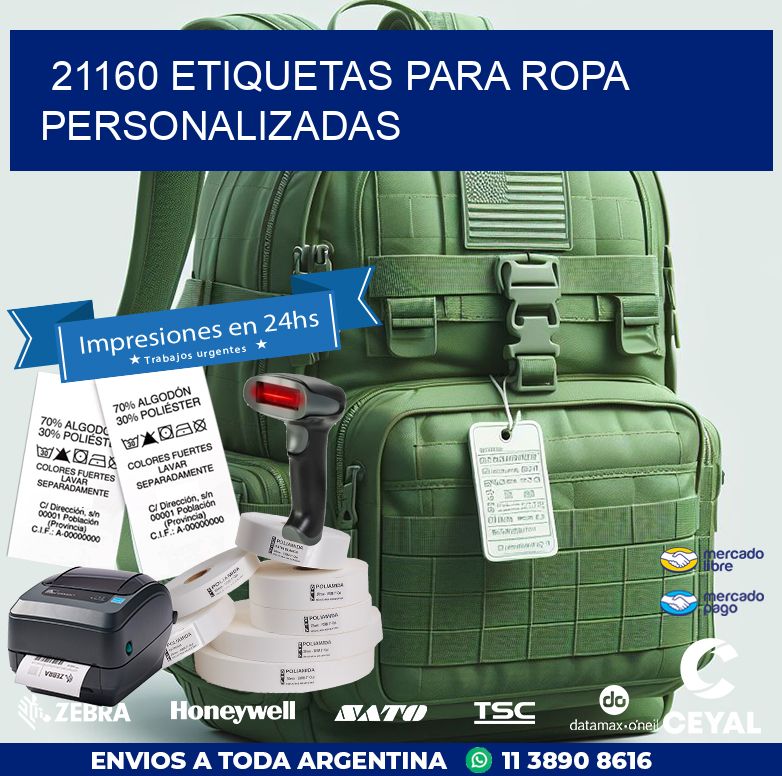 21160 ETIQUETAS PARA ROPA PERSONALIZADAS