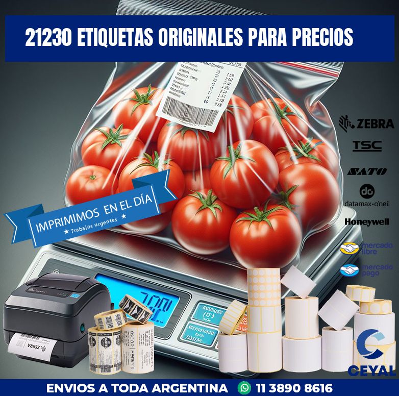 21230 ETIQUETAS ORIGINALES PARA PRECIOS