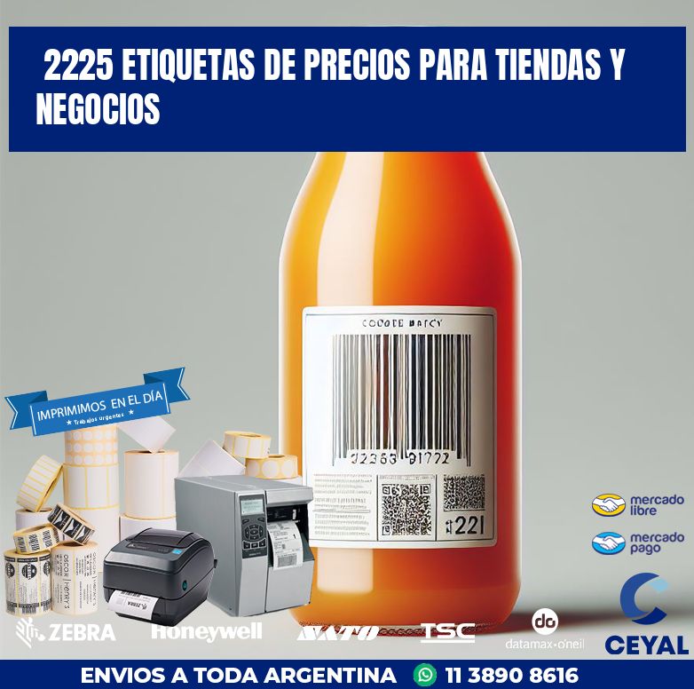 2225 ETIQUETAS DE PRECIOS PARA TIENDAS Y NEGOCIOS